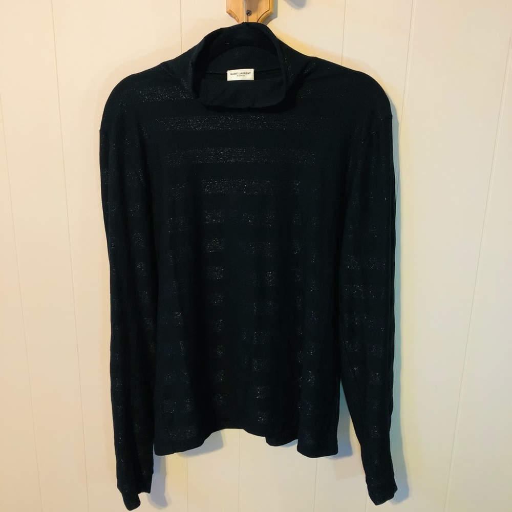 Saint Laurent Sparkle Stripe Sweatshirt